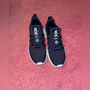 adidas navy blue slip on shoes
